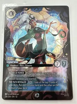 Disney Lorcana Kida - Crystal Scion Full Art Sapphire 236/204 8 Cost 7/7 EN - Image 1