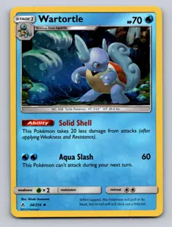 WARTORTLE 034/214 HOLO P MISCELLANEOUS CARDS & PROMOS POKEMON NM - Image 1