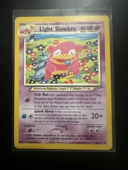 Pokemon Card - Light Slowbro Neo Destiny 51/105 Uncommon WOTC - 2 Available - Image 1