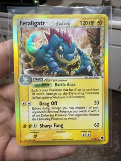 Pokemon TCG Feraligatr Delta Species Dragon Frontiers Reverse Holo Card 2/101 MP - Image 1