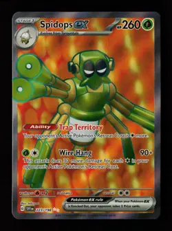 Spidops ex 223/198 Ultra Rare Scarlet & Violet Pokemon Cards - Image 1
