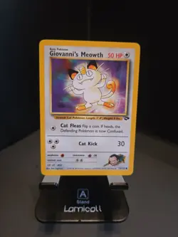 Giovanni's Meowth 74/132 Gym Challenge Regular 90s Vintage Trading Card TCG - Image 1