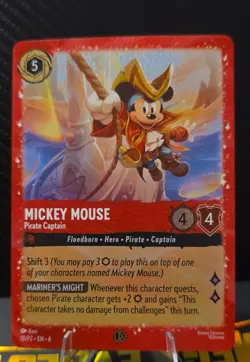Mickey Mouse - Pirate Captain 18 Disney Lorcana Promo Cards Holo - Image 1