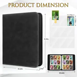 Trading Card Binder 900 Cards Capacity - 50 Pages, 9 Pockets for TCG/PM/MTG/YGO - Image 3