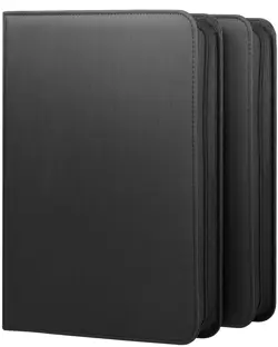 Card Binder 2 Pack 1080 Capacity PU Leather 30 Pages with Zipper - Anti-Bend - Image 1