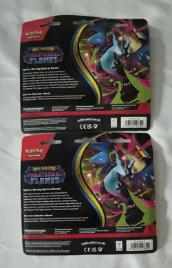 Phantasmal Flames 3 Blister Pack + Promo Card (Sneasel & Weavile) Lot of 2 - Image 2