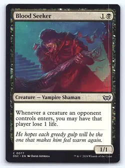 Blood Seeker 77 Commander: Duskmourn: House of Horror Magic: The Gathering LP - Image 1