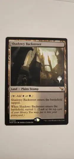 1x MTG Shadowy Backstreet - Promo Pack: Murders at Karlov Manor NM Near Mint Mtg - Image 1