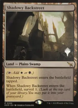 1x MTG Shadowy Backstreet - Promo Pack: Murders at Karlov Manor NM Near Mint Mtg - Image 2