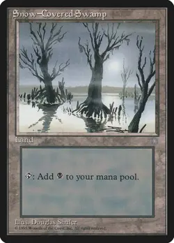 Snow-Covered Swamp - Ice Age - 351 - MP Magic: The Gathering - Image 1