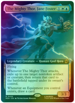 The Mighty Thor, Jane Foster - Foil - Extended Art Marvel Super Heroes - Image 1