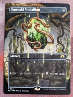 MTG Emerald Medallion (Borderless) #345 - Modern Horizons 3 (MH3) Regular NM - Image 1