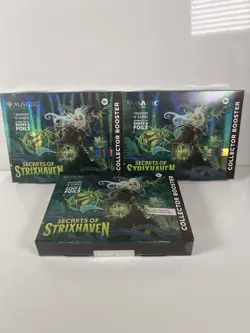 Magic MTG Secrets of Strixhaven NEW SEALED Collector Booster x 3 BOXES IN HAND - Image 1