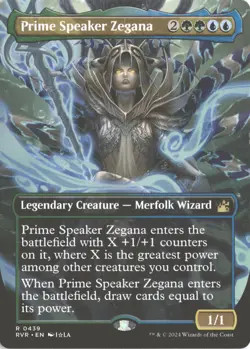 MTG Prime Speaker Zegana Non-Foil Anime Borderless (439) R Ravnica Remastered NM - Image 1