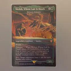 Shelob, Whose Lair Is Death, R 0516, NM Foil, Hildebrandt MTG LotR Commander LTC - Image 1