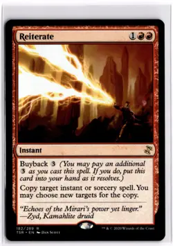 Reiterate Time Spiral Remastered 182 LP x1 MTG Magic: the Gathering - Image 1