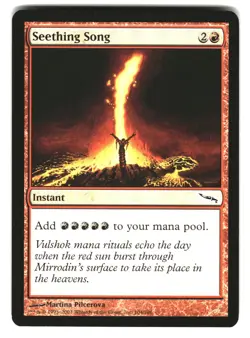 Seething Song 104 Common Mirrodin Magic: The Gathering Lightly Played - Image 1