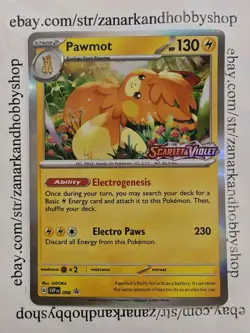 Pokemon Pawmot SVP006 Black Star Promo NM - Image 1