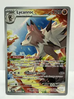 Lycanroc 166/159 Journey Together Illustration Rare Full Art Pokemon TCG - Image 1