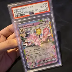 2025 POKEMON PLAY! POKEMON PRIZE PACK: SERIES 7 #034 ESPEON EX PSA 10 STAMP - Image 4