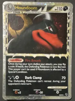 The Pokemon Company Houndoom 82/90 Undaunted Holo Rare 110 HP 2010 - Image 1