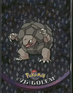Topps TV Animation Edition Golem #76 Flame Foil Black Logo Pokemon Near Mint - Image 1