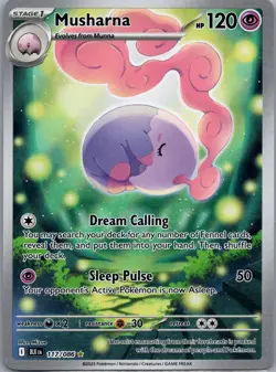 Musharna 117/086 Black Bolt Pokemon TCG Holo Illustration Rare NM - Image 1