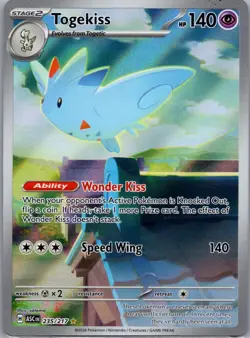 Togekiss 235/217 Ascended Heroes Pokemon TCG Holo Illustration Rare NM - Image 1
