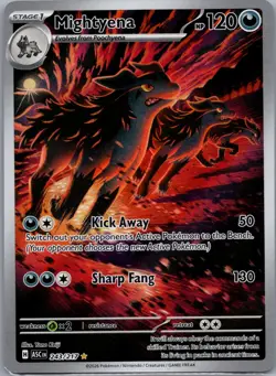 Mightyena 243/217 Ascended Heroes Pokemon TCG Holo Illustration Rare NM - Image 1