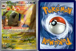 Mabosstiff 218/198 Scarlet & Violet Pokemon TCG Holo Illustration Rare NM - Image 3