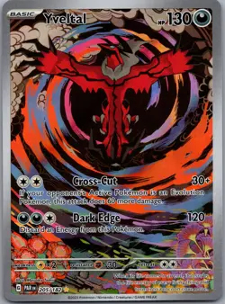 Yveltal 205/182 Paradox Rift Pokemon TCG Holo Illustration Rare NM - Image 1