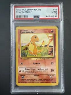Set 1999 Pokemon Game Charmander Mint 9 - Image 1