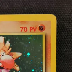 Pokemon Hitmonchan 7/102 Base Set Holo RARE ITALIAN EXCELLENT Condition SWIRL - Image 4