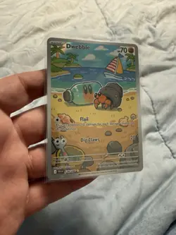 Dwebble 129/086 Pokemon Sv: Black Bolt Holo - Image 1