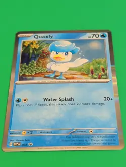 Pokemon TCG Quaxly SVP EN 003 Holo Promo - Image 2
