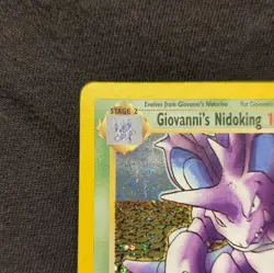 Pokemon Giovanni's Nidoking 7/132 Gym Challenge 2000 Holo RARE - Image 3