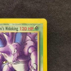 Pokemon Giovanni's Nidoking 7/132 Gym Challenge 2000 Holo RARE - Image 4