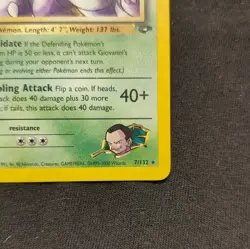 Pokemon Giovanni's Nidoking 7/132 Gym Challenge 2000 Holo RARE - Image 5