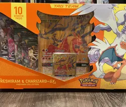 Pokemon Reshiram & Charizard GX Premium Collection Sword & Shield NIB SEALED - Image 1