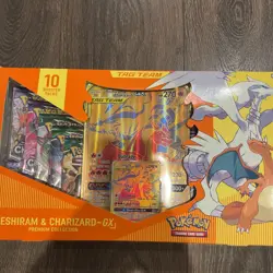 Pokemon Reshiram & Charizard GX Premium Collection Sword & Shield NIB SEALED - Image 2