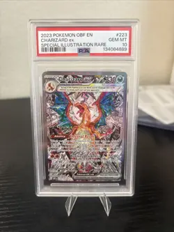 Pokemon 2023 Charizard ex 223/197 SIR Obsidian Flames GEM MINT PSA 10 - Image 1