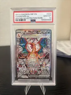 Pokemon 2023 Charizard ex 223/197 SIR Obsidian Flames GEM MINT PSA 10 - Image 2