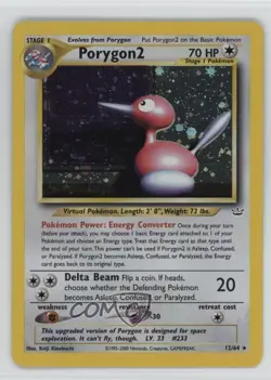 Porygon2 Holo Pokemon Neo Revelation #12 2001 - Image 1