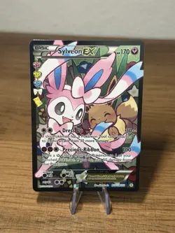 2016 Sylveon EX RC32/RC32 Full Art Pokemon NM Radiant Collection Generations - Image 1