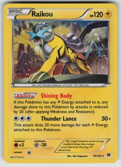 Raikou (Cosmos Holo) 055/162 Holo Promo Blister Exclusives Pokemon MP - Image 1