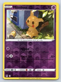 MIMIKYU 080/196 RARE LOST ORIGIN POKEMON REVERSE HOLO LP - Image 1