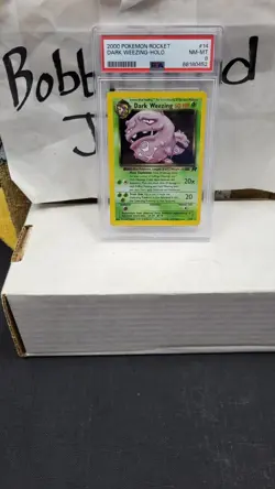 2000 DARK WEEZING HOLO RARE TEAM ROCKET POKEMON TCG PSA 8 NEAR MINT-MINT #14/82 - Image 1