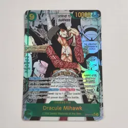 One Piece OP14-119 Dracule Mihawk Manga - The Azure Sea’s Seven English - - Image 1