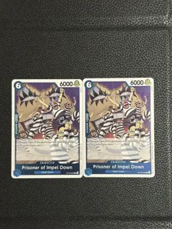 One Piece Card Game OPCG 2x Prisoner of Impel Down OP16-042 English - Image 1