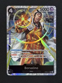 Borsalino OP02-114 Super Rare Foil Paramount War One Piece Mint NM - Image 1